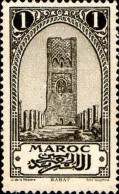 Maroc (Prot.Fr) Poste N* Yv: 98 Mi:49 Rabat Tour Hassan Héliogravure (Trace De Charnière) - Ungebraucht