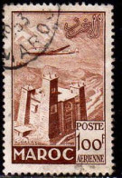 Maroc (Prot.Fr) Avion Obl Yv: 87 Mi:350 Kasbah De L'Anti-Atlas (TB Cachet Rond) - Airmail