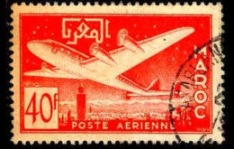 Maroc (Prot.Fr) Avion Obl Yv: 86 Mi:349 Marrakech Et L'Anti-Atlas (TB Cachet Rond) - Luchtpost