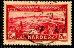 Maroc (Prot.Fr) Avion Obl Yv: 37 Mi:120 Casablanca (Beau Cachet Rond) - Poste Aérienne