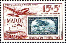Maroc (Prot.Fr) Avion N** Yv: 84 Mi:343 Journée Du Timbre - Posta Aerea