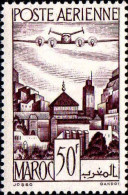 Maroc (Prot.Fr) Avion N** Yv: 62 Mi:270 Remparts De Salé Moulay Idriss - Airmail