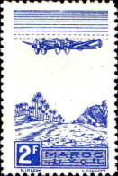 Maroc (Prot.Fr) Avion N** Yv: 51 Mi:208 Avion Sur Palmeraie - Airmail