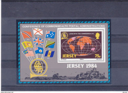 JERSEY 1984 COMMONWEALTH Yvert BF 3, Michel Block 3 NEUF** MNH Cote 5 Euros - Jersey