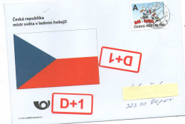 Czech Republic 2024 - Gold Medail, World Winner, Special Cover, Nice Stamp, Postage Used - Eishockey