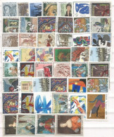 France Cadres Quadri Paintings Gemälde Pinturas Selection Of # 91 MNH Pcs + 4 Monaco HIGH CATALOGUE VALUE - Andere & Zonder Classificatie