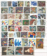 France Cadres Quadri Paintings Gemälde Pinturas Selection Of # 91 MNH Pcs + 4 Monaco HIGH CATALOGUE VALUE - Autres - Europe