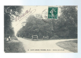 CPA - 59 - Saint-Amand-Thermal - Entrée De La Forêt - Animée - Circulée En 1911 - Saint Amand Les Eaux