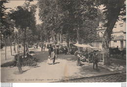 H32-37) TOURS - BOULEVARD BERANGER -  MARCHE AUX FLEURS - (2 SCANS) - Tours