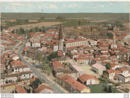 H21-22) CAUSSADE (TARN ET GARONNE) VUE GENERALE AERIENNE - (OBLITERATION DE 1974 - 2 SCANS) - Caussade