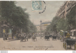 H21-75) PARIS (XVIII°)  BOULEVARD MONTMARTRE - (OBLITERATION DE 1905 - 2 SCANS) - District 18