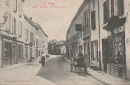 H17- 81) ALBAN (TARN) LA GRAND' RUE - (ANIMEE - VILLAGEOIS - COMMERCE - 2  SCANS) - Alban