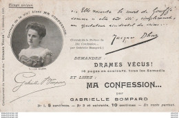 H14- GABRIELLE BOMPARD - DRAMES VECUS - MA CONFESSION -  (2 SCANS) - Berühmt Frauen