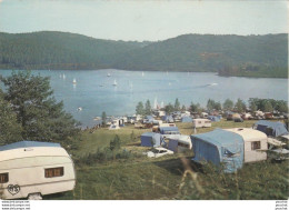 81) LE LAC DE LA RAVIEGE (TARN) - LE CAMPING ROUQUIE - CARAVANES - (OBLITERATION DE 1975 - 2 SCANS)   - Sonstige & Ohne Zuordnung