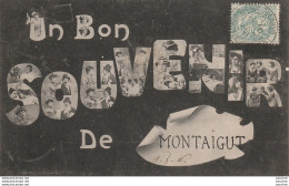 H13- 82) MONTAIGUT (TARN ET GARONNE) UN BON  SOUVENIR   - (2 SCANS) - Montaigu De Quercy