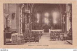 H9- 82) MALAUSE (TARN ET GARONNE)  INTERIEUR DE L'EGLISE - (2 SCANS)  - Sonstige & Ohne Zuordnung