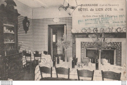 H7- 47) MARMANDE -  HOTEL DU LION D'OR - TEL. 130 - UN COIN D'UNE SALLE A MANGER - (2 SCANS)   - Marmande