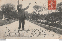 H1- 75) PARIS (I°) LE CHARMEUR D'OISEAUX AUX TUILERIES - LE CHARMANT CONTRAT - Arrondissement: 01