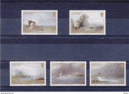 JERSEY 1987 Peintures De Le Capeiain Yvert 414-418, Michel 420-424 NEUF** MNH Cote 7,50 Euros - Jersey