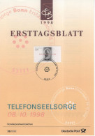 Germany Deutschland 1998-36 Telefonseelsorge, Telephone Counseling, Phone, Canceled In Bonn - 1991-2000