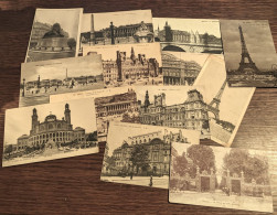 Lot De 13 Cartes Postales Anciennes Paris - Non Classés