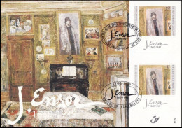 2822° CS/HK - James Ensor - Émission Commune Avec La France / Gemeenschappelijke Uitgifte Met Frankrijk - Souvenir Cards - Joint Issues [HK]