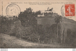 I23- 82)  BRASSAC (TARN ET GARONNE) ANCIEN CHATEAU DES COMTES DE GALARD - BRASSAC - VUE GENERALE - COTE OUEST - Autres & Non Classés