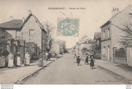 I22- 95) BESSANCOURT -  ROUTE DE PARIS - (TRES ANIMEE - PERSONNAGES - HABITANTS) - Autres & Non Classés