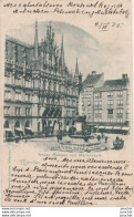 I19-  MUNCHEN - NEUES RATHAUS  UND MARIENSAULE - (EDITEUR JOSEPH HNBER , MUNCHEN - OBLITERATION DE 1901 - 2 SCANS) - Muenchen