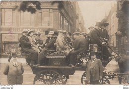 I19- HAMBOURG  - CARTE PHOTO JAAP  HAMBURG , ALSTERTOR 16 - ATTELAGE - CORRESPONDANCE A LIRE - 1912 - 2 SCANS  - Andere & Zonder Classificatie