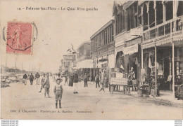 I17-34) PALAVAS LES FLOTS (HERAULT)  LE QUAI RIVE GAUCHE - (ANIMEE - COMMERCES) - Palavas Les Flots