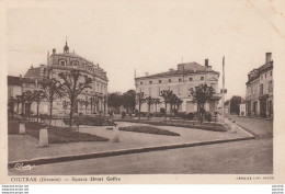 I16- 33) COUTRAS (GIRONDE)  SQUARE HENRI GOFFRE -  (2 SCANS) - Otros & Sin Clasificación