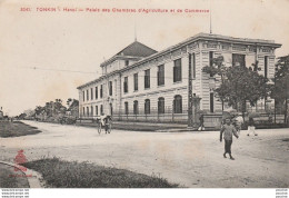 I14-  TONKIN - HANOI - PALAIS DES CHAMBRES D'AGRICULTURE ET DE COMMERCE - (ANIMEE - 2 SCANS) - Vietnam