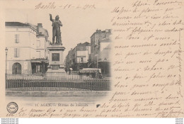 I11- 47) AGEN - STATUE DE JASMIN - (OBLITERATION DE 1902 - 2 SCANS)  - Agen