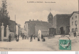 I7-69) SAINT ANDEOL LE CHÂTEAU (RHONE) PLACE DE LA BASCULE - (ANIMEE - HABITANS) - Autres & Non Classés