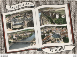 55) SAINT MIHIEL (MEUSE) ANCIENNE ABBAYE - LES ROCHES - LE PONT -L'EGLISE ST ETIENNE - (OBLITERATION DE 1964 - 2 SCANS) - Saint Mihiel
