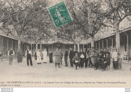 47) VLLENEUVE SUR LOT - LA GRANDE COUR DU COLLEGE DES GARCONS (HOPITAL 106 , UNION DES FEMMES DE FRANCE) - Villeneuve Sur Lot