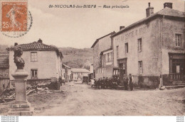 I4-03) SAINT NICOLAS DES BIEFS (ALLIER) RUE PRINCIPALE - (ANIMEE - CAFE DU CENTRE - AUTOBUS - ENFANTS - HABITANTS)  - Autres & Non Classés