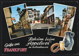 AK Frankfurt-Sachsenhausen, Gasthaus Zum Grauen Bock, Strassenpartie  - Frankfurt A. Main