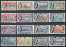 1954-63 Bahamas Elizabeth II 16v. MNH SG N. 201/16 - Other & Unclassified