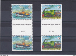 ALDERNEY AURIGNY  1993, Locomotive Daily Bateau De Sauvetage Avec  PONT Yvert 60, Michel 59-60 NEUF** MNH - Alderney