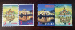 Thailand + Poland Stamp 2022 50th Thai Poland Diplomatic Relation - Palace - Thaïlande