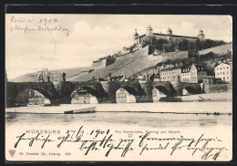 AK Würzburg, Alte Mainbrücke, Festung Und Käpelle  - Wuerzburg