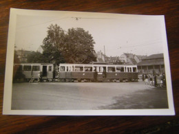 Photographie - Strasbourg (67) -Tramway  - Remorque - Gare Locale - Animation - 1950 - SUP (HY 93) - Strasbourg