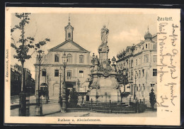 AK Rastatt, Rathaus Und Alexiusbrunnen  - Rastatt