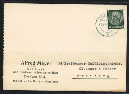 AK Drebkau /N.-L., Karte Der Sattlerei Alfred Meyer  - Drebkau