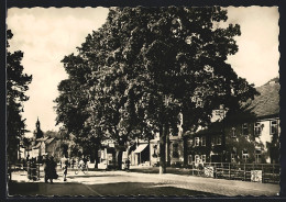 AK Bad Blankenburg /Thür., Strassenpartie Mit Der Gaststätte Am Markt  - Bad Blankenburg