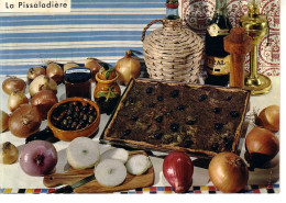 La Pissaladière , Timbrée De St Raphaël En 1968 , écrite De Boulouris  , Recette Au Dos - Recettes (cuisine)