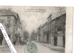 SAINT ANDRE DE SANGONIS  La Place Et Le Cours De La Gare - Autres & Non Classés