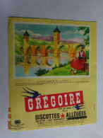 BUVARD BLOTTING PAPER  BISCOTTES ALLEGEES GREGOIRE LE PONT VALENTIN DE CAHORS LOT - Biscottes